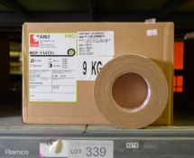 Scapa Pro 3302 Beige Cloth Adhesive Tape - 50mm x 50m - 2 Boxes - 16 rolls per box