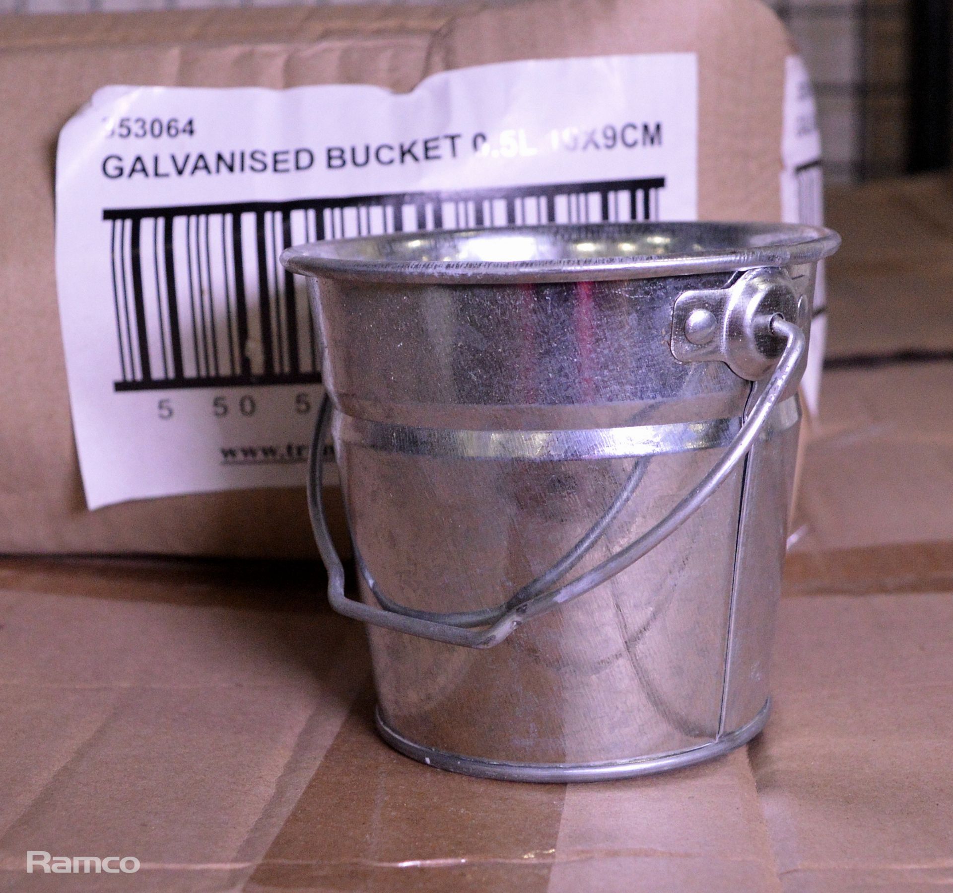 700x Transworld Metal Galvanised Buckets 0.5L - Image 2 of 2
