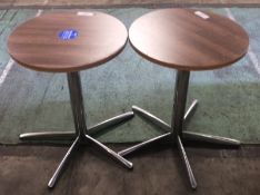 2x Round bar / cafe tables â€“ diameter 600mm x height 750mm
