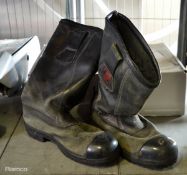 Tuffking - used fire fighter boots - size 10