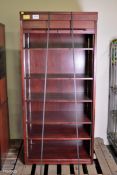 Mahogany Wooden Roller Door Cabinet L800mm x W 520m x H 1700mm