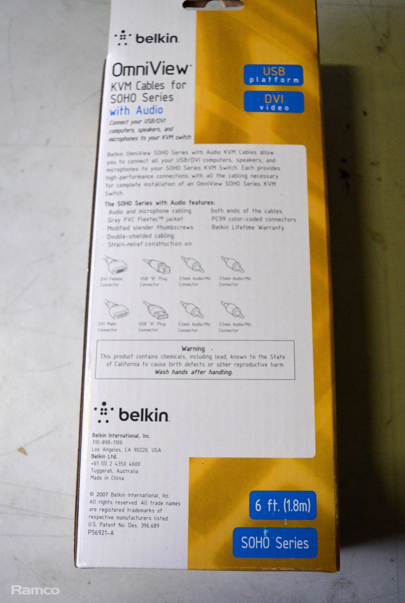47x Belkin OmniView KVM Cables For SOHO Series With Audio - Image 5 of 6