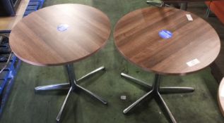 2x Round bar / cafe table â€“ diameter 800mm x 770mm H