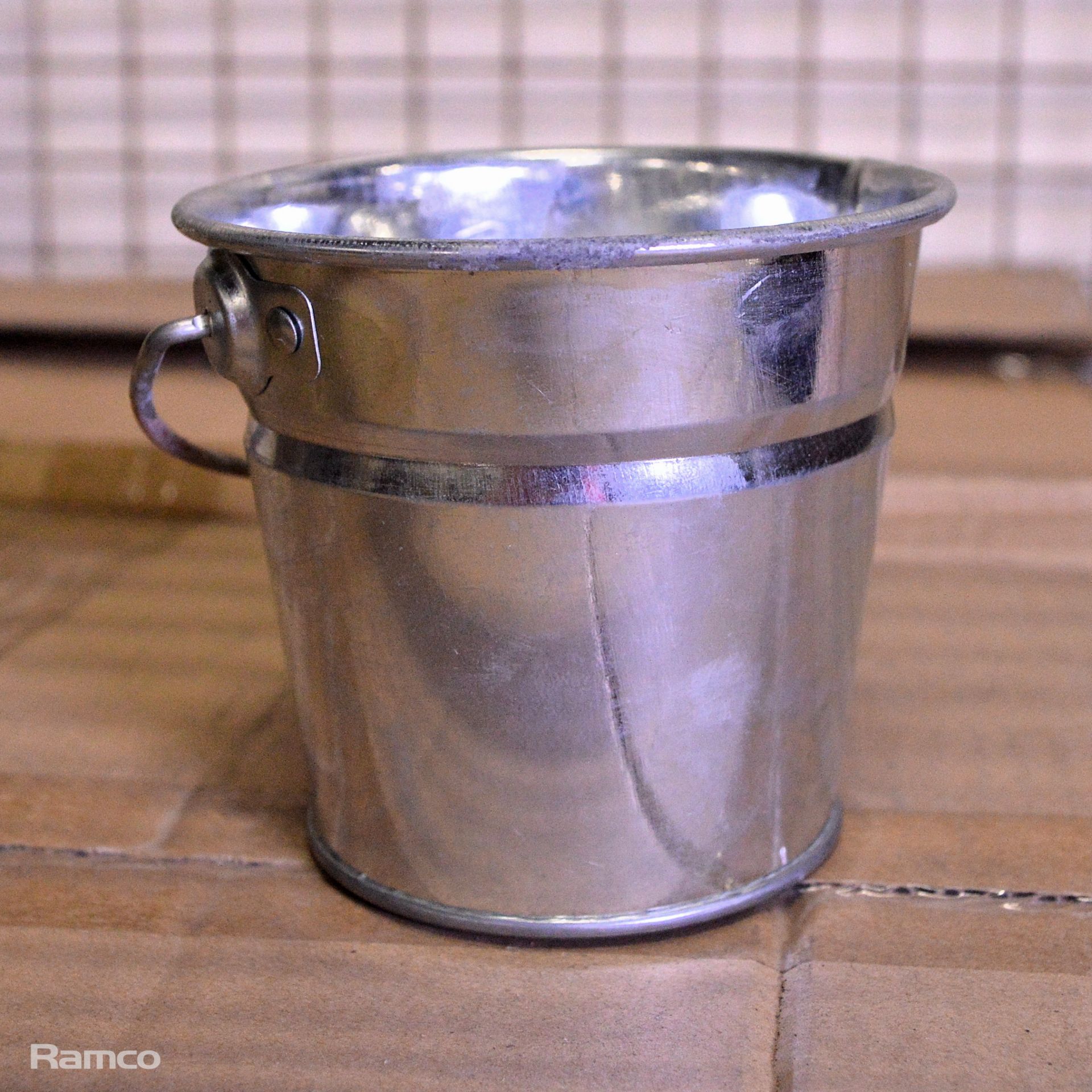 600x Transworld Galvanised Metal Buckets 0.5L - Image 2 of 3