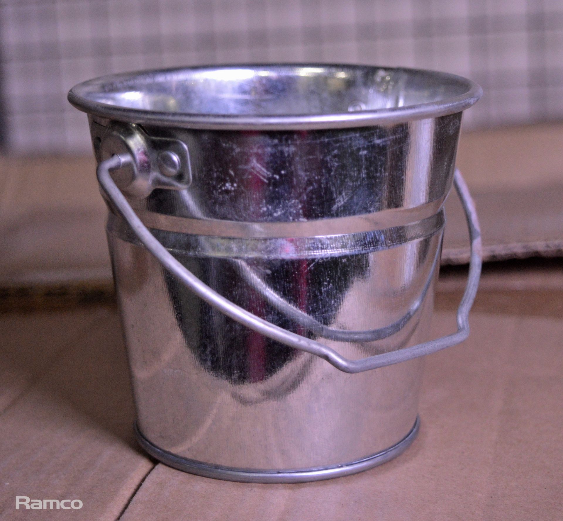 600x Transworld Galvanised Metal Buckets 0.5L - Image 2 of 2