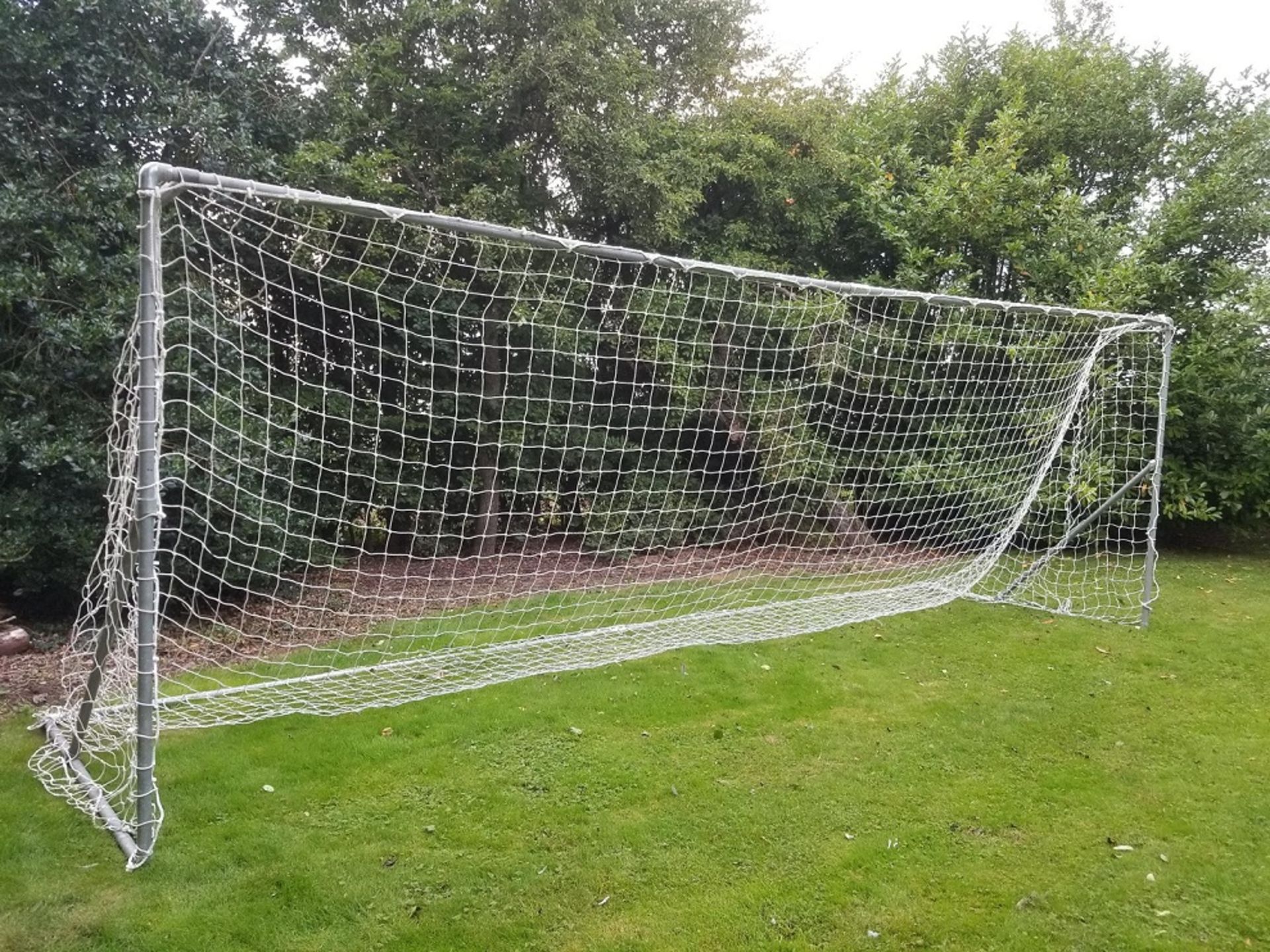 Full size heavy weight football goal 24ft x 8ft with professional net