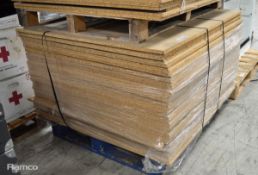 Wooden Racking Chipboard - approx. 45 sheets - L1220 x W1220 x H15mm