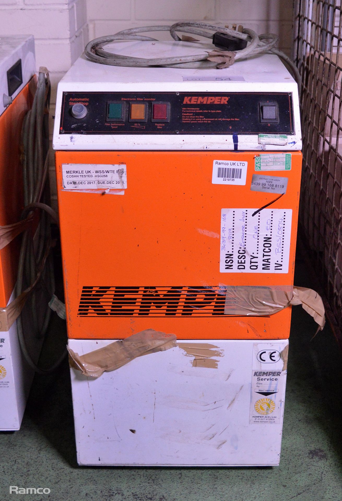 Kemper Type 8173004 Mini Weldmaster Single Phase AC Operated