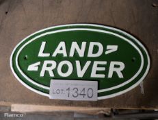 Land Rover Cast Sign