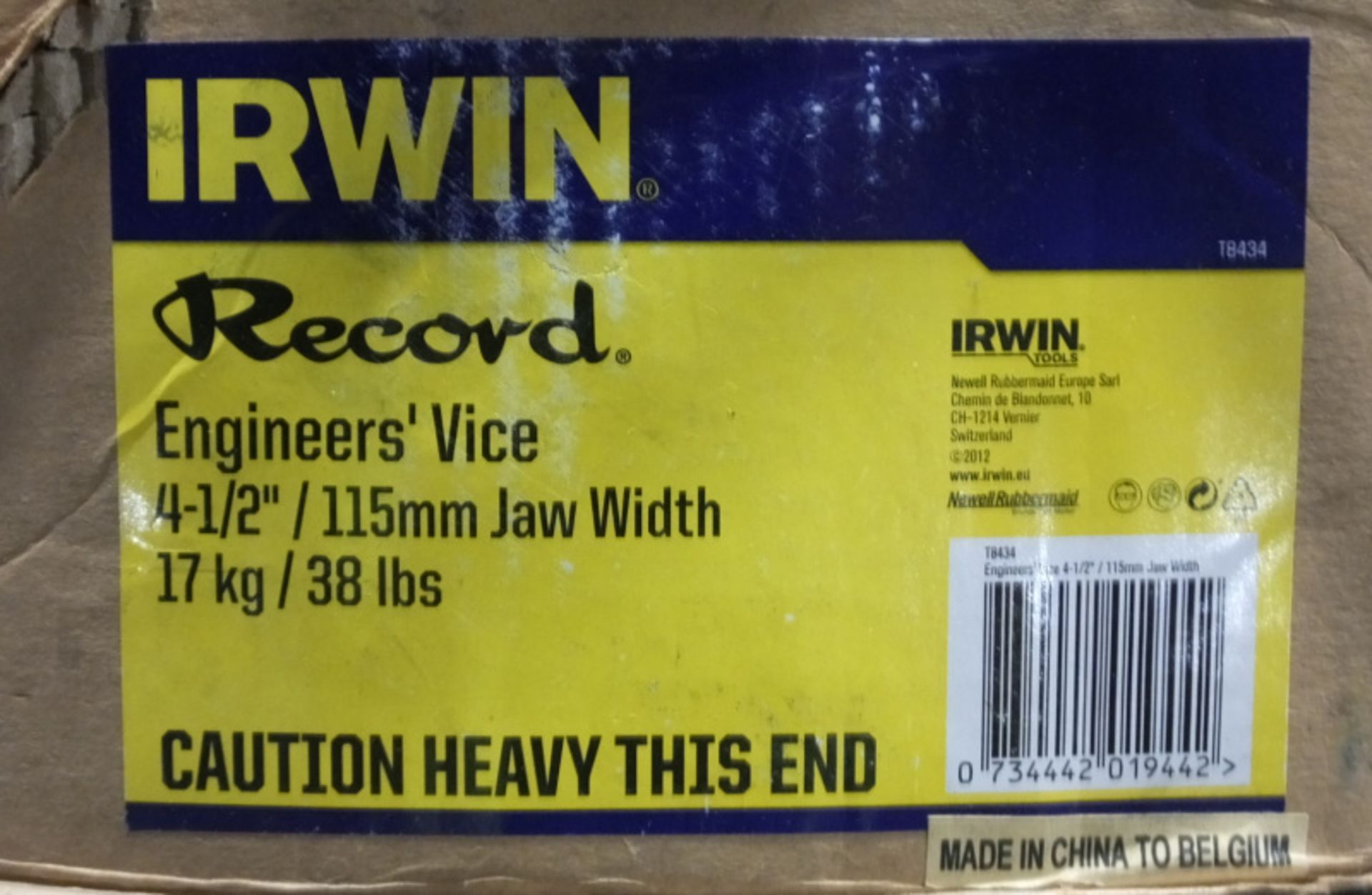 Irwin Engineers Vice - 115mm Jaw Width - Image 3 of 3