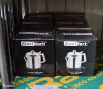 6x SteelMart Stainless Steel Teapots 1500ml