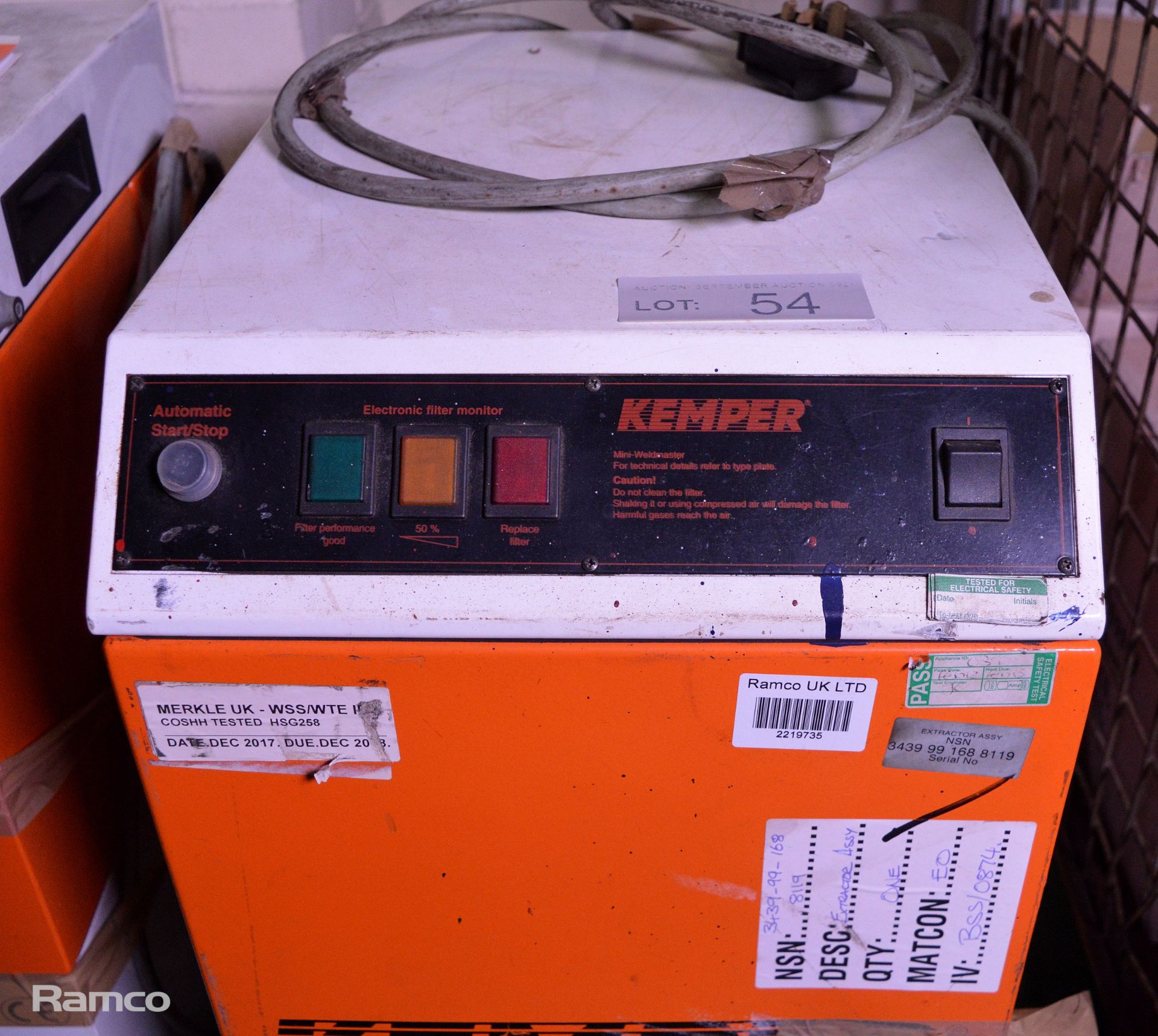 Kemper Type 8173004 Mini Weldmaster Single Phase AC Operated - Image 2 of 5