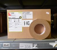 Scapa Pro 3302 Beige Cloth Adhesive Tape - 50mm x 50m - 2 Boxes - 16 rolls per box