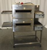 Lincoln dual pizza conveyor oven - 1164-F00-E-K1837 - year 1993 - 415V - 50hz - 10kW/HR -