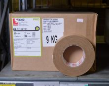 Scapa Pro 3302 Beige Cloth Adhesive Tape - 50mm x 50m - 2 Boxes - 16 rolls per box