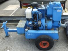 Sykes Lister Diesel Engine 8.6Kw Water Pump Unit - 3231 hours