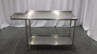 Stainless steel kitchen work bench- W 650mm x D 1500mm x H 950mm