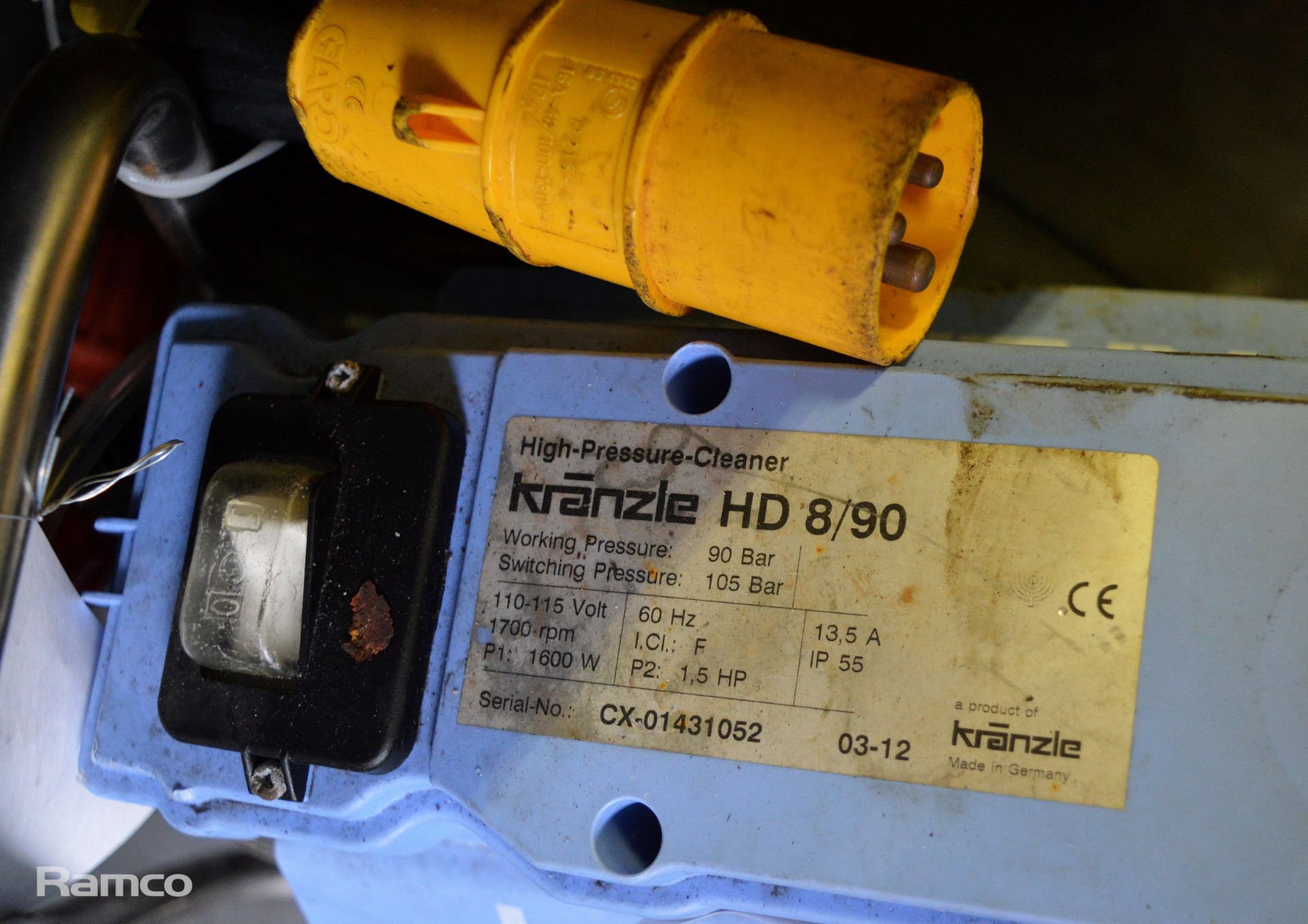 Kranzle HD-8/90 Small Pressure Washer - 110-115v - Image 5 of 5