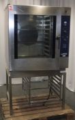 Lainox combination oven - ME101D - year 2006 - 400V - 3Ph - 50hz - on stand - W 990mm x D