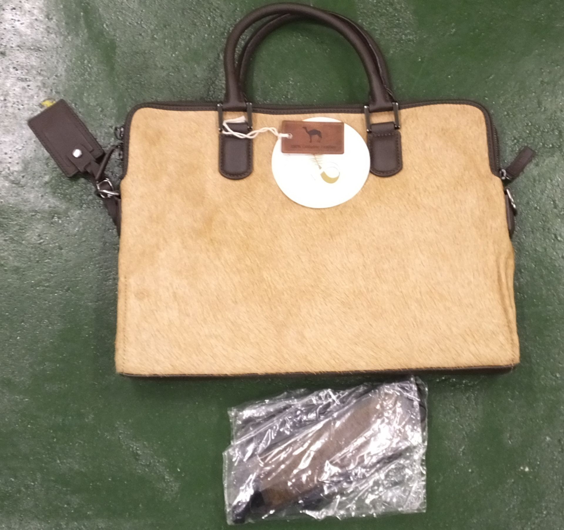 Genuine Camel Hide Laptop Bag