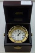 Navigare Necesse EST Nautical Box Clock - Mermaid Trademark