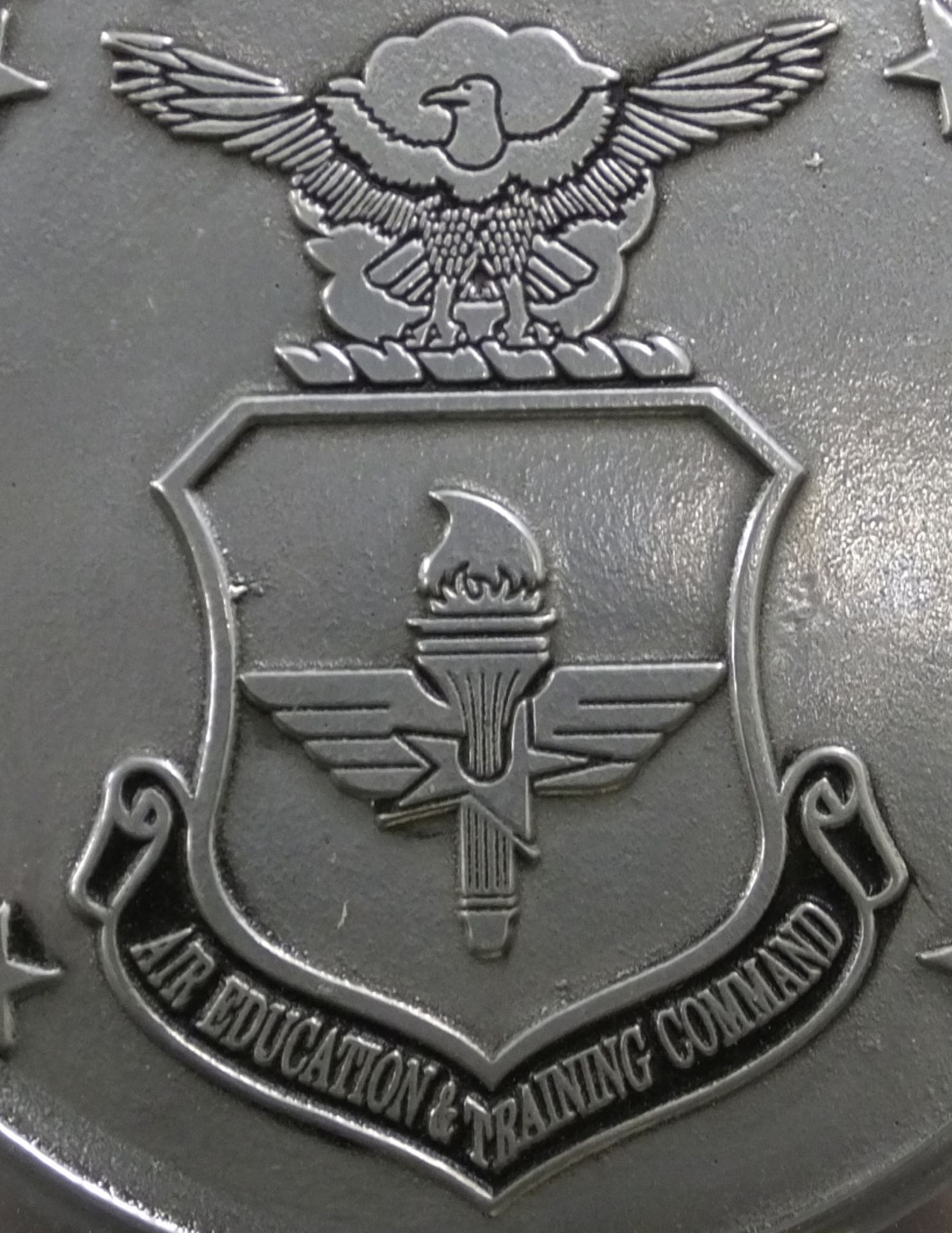 United States Air Force Metal Plaque Air & Ground Education - Image 2 of 3