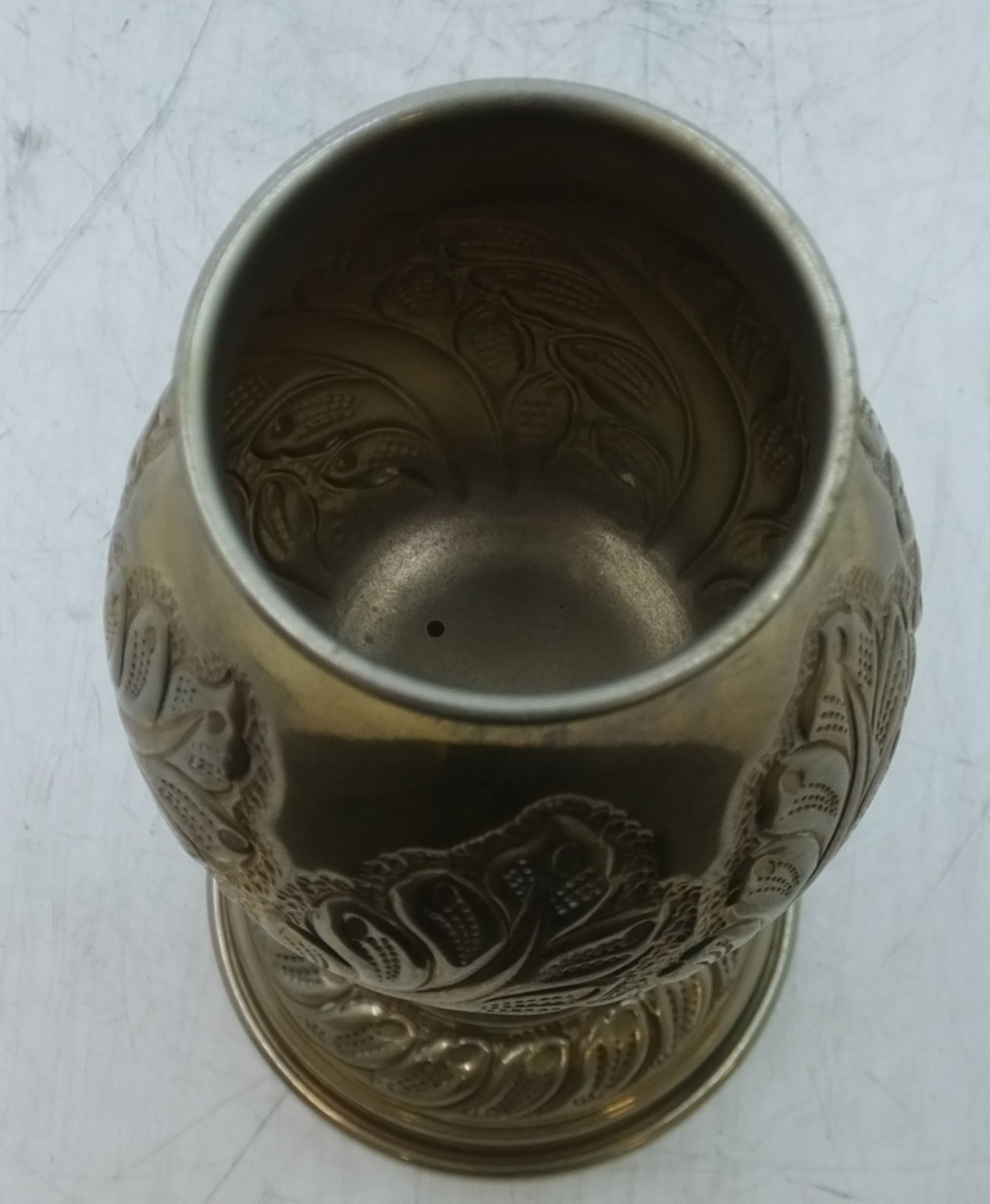 ALPACA Silver Plated Engraved Goblet - Image 2 of 2