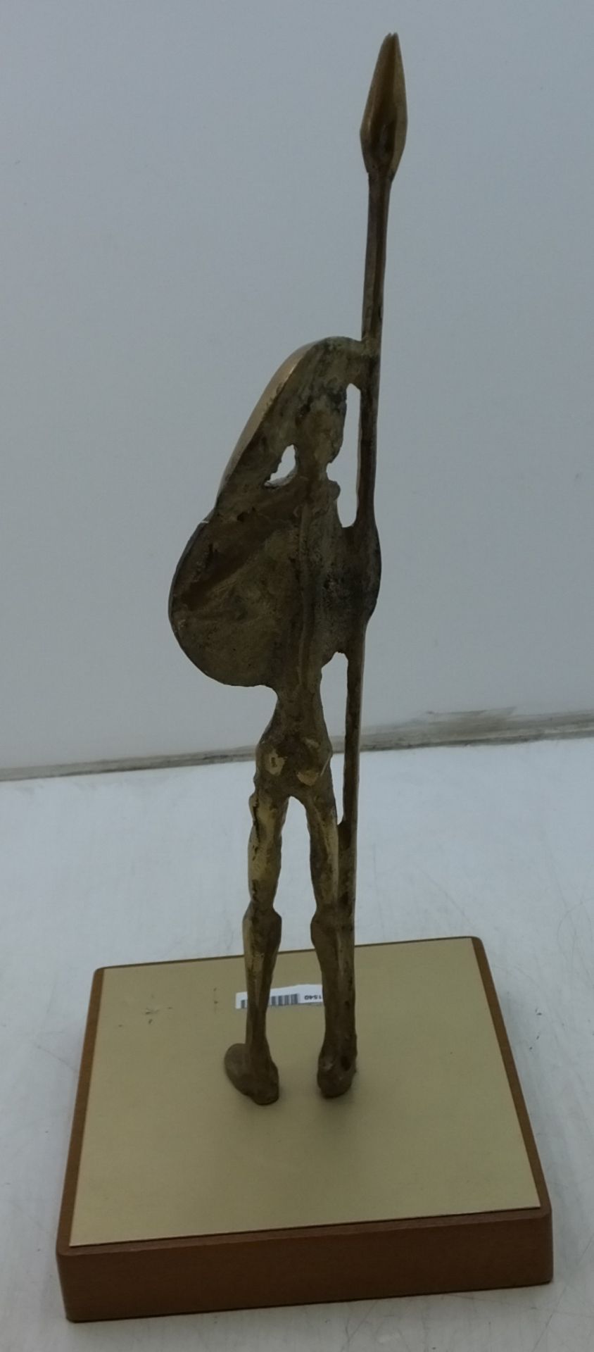 Ancient Soldier Brass Statue - Image 3 of 3