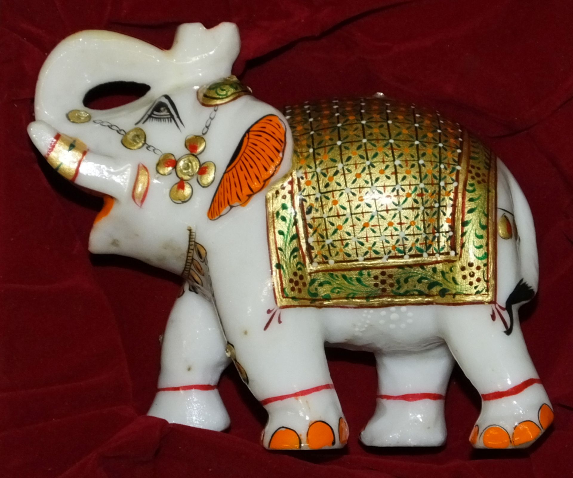 Onyx Decorative Painted Elephant