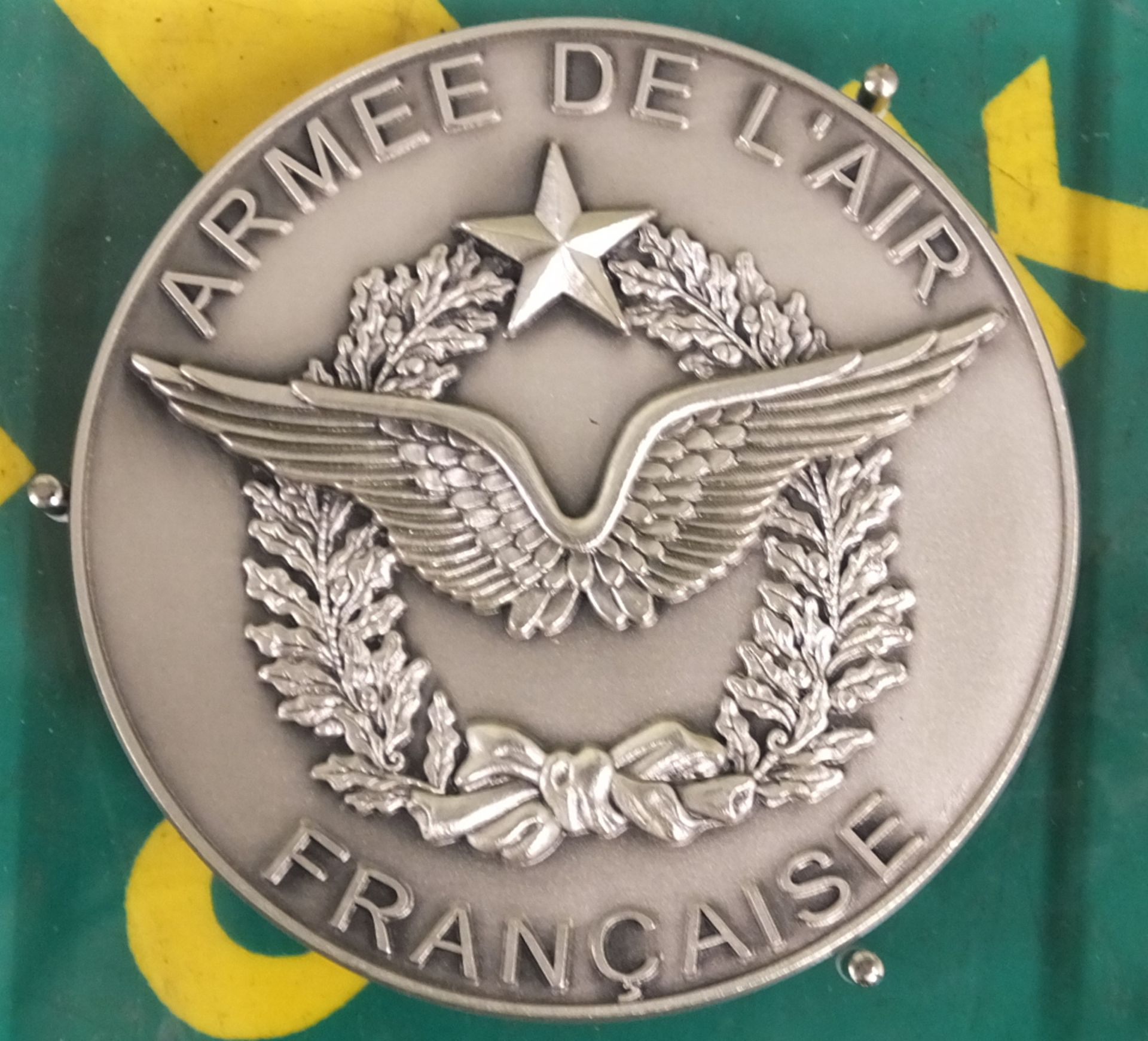 Armee De L'air Francaise Silver Coin Plaque