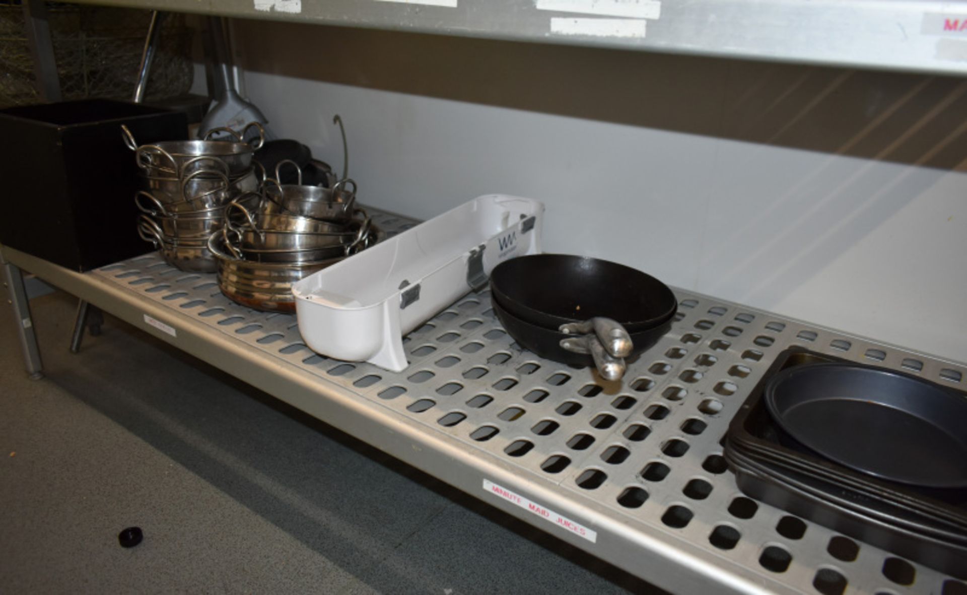 Four tier kitchen storage rack with contents, contents to include- pestle and mortar, plat - Image 4 of 5