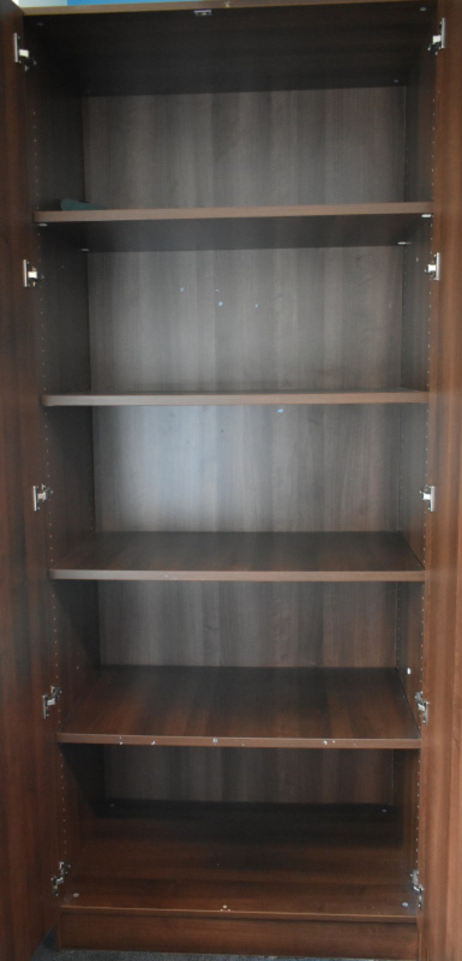 Large wooden two door cupboard, L 660mm x W 1000mm x H 2400mm, bring necessary tools to di - Image 2 of 2