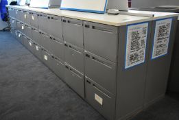 60 x personnel storage lockers, L 5500mm x W 950mm x H 1050mm, bring necessary tools to di