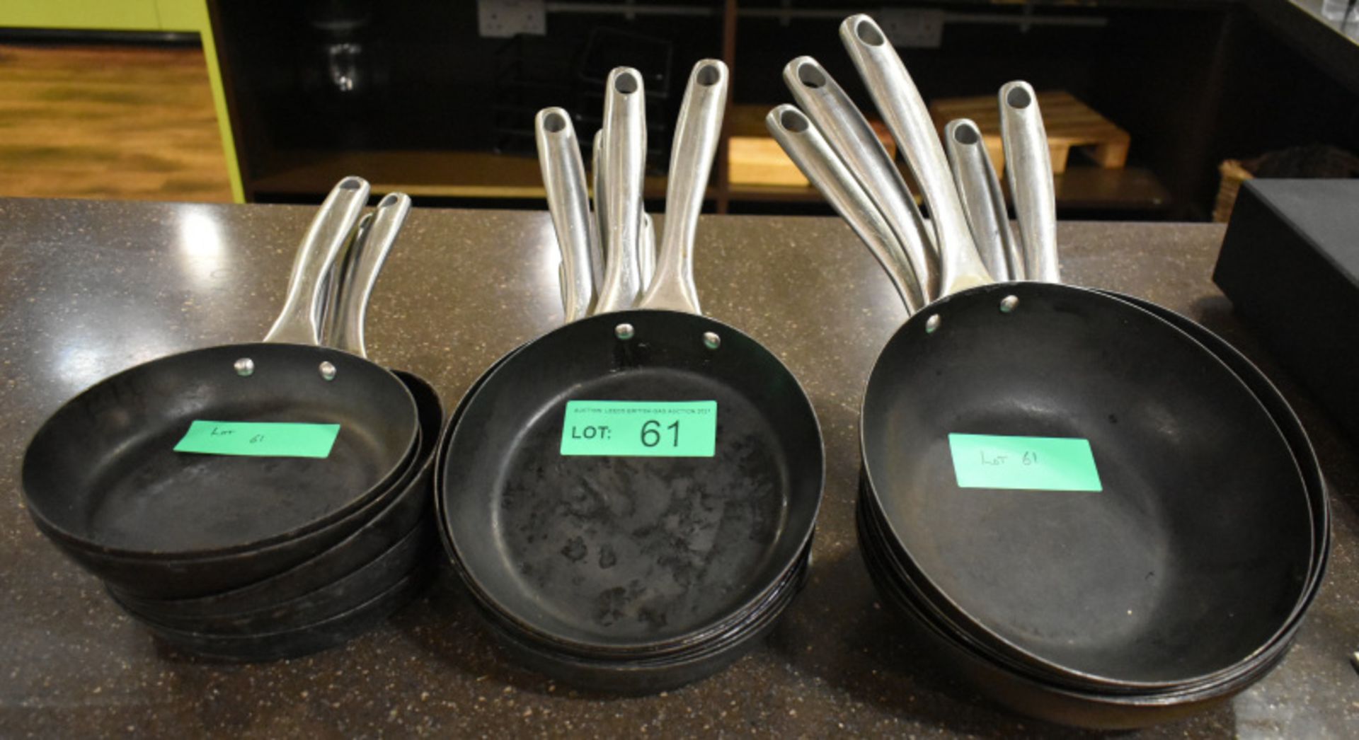 19 x various frying pans - Image 2 of 2