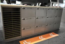 27 x personnel storage lockers, L 2500mm x W 950mm x H 1050mm, bring necessary tools to di