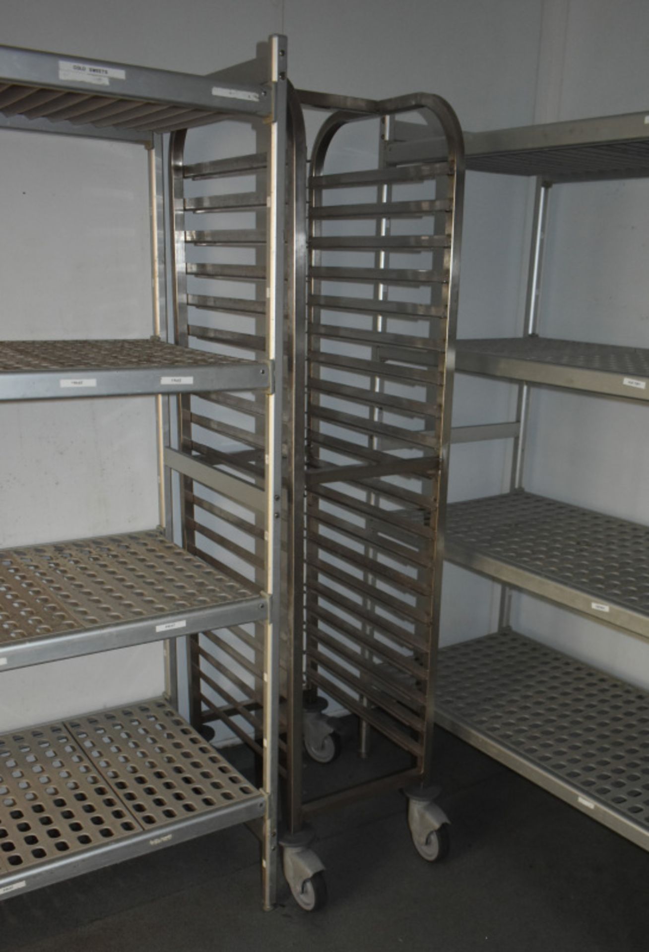 5 x Various sized 4 tier kitchen racking. 3 x Four tier kitchen racking L 1570mm x W 580mm - Image 4 of 4