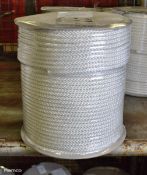 White Poly Fibrous Rope Coil - 220m x 9mm - SYC cord No31 - NSN 4020-99-120-8692 - 14kg