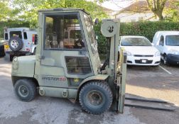 Hyster 60XM forklift - 445.30 hours run - Capacity 6000lbs at 24 inch LC - serial H1776209
