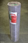 Easy Gardening Galvanised welded mesh roll - H36" x L30m - Mesh size - 1"x1"