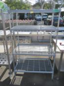 Catering 4 tier shelving