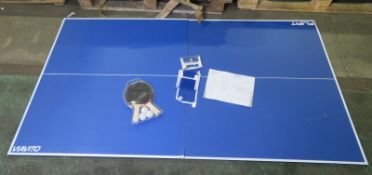 2x Viavito Flipit Table Top Table Tennis Tables (damage as seen in pictures)