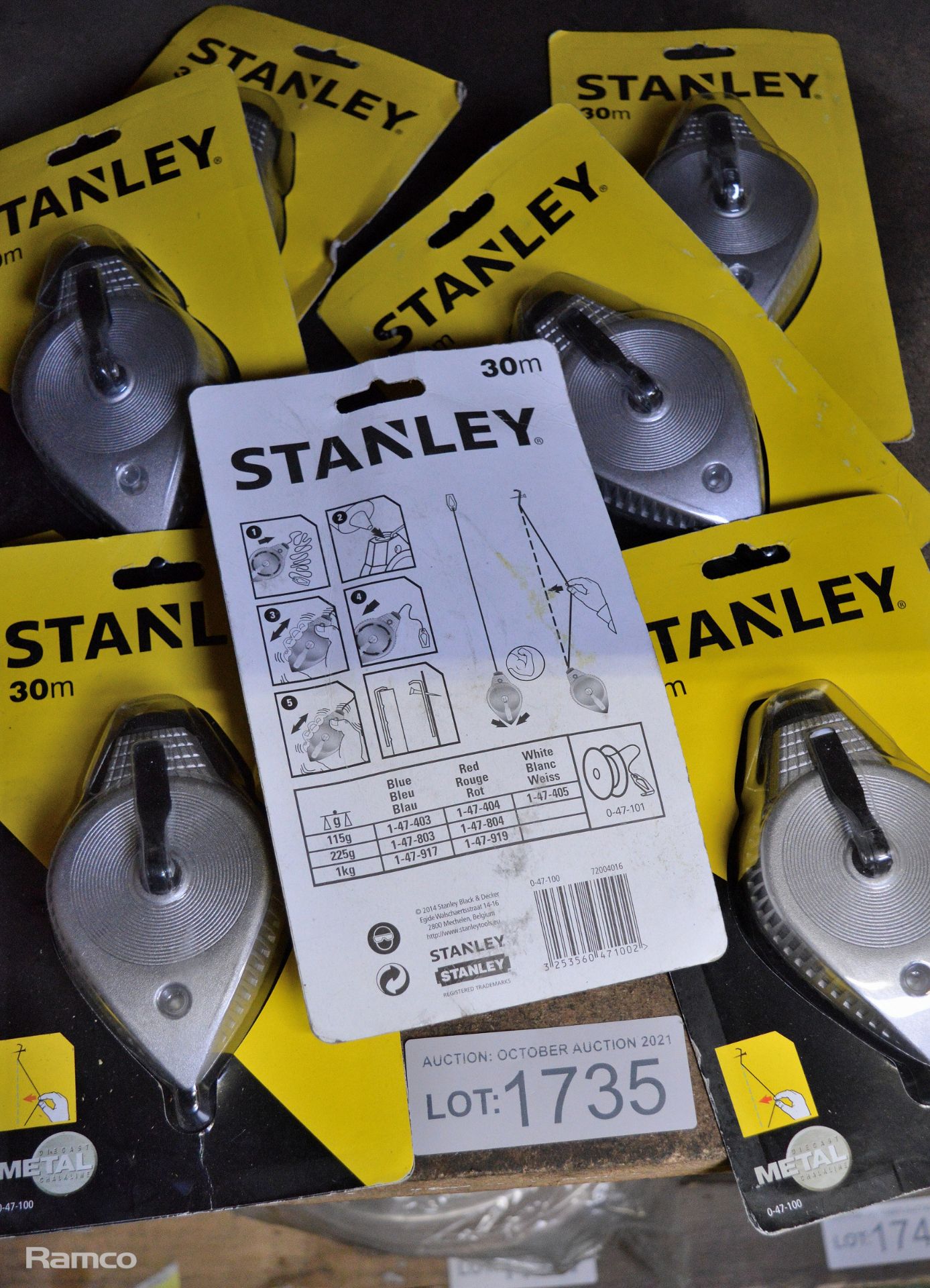 7x Stanley 30m Chalk Lines - Image 3 of 3