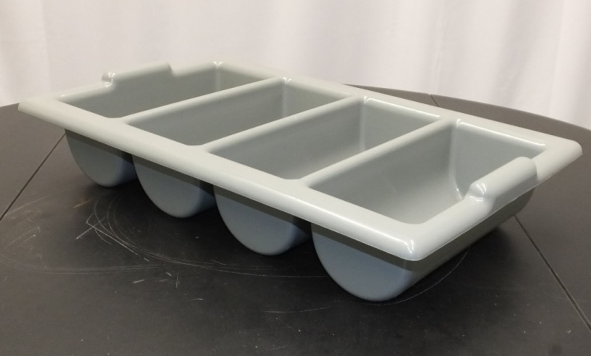 60x Cutlery trays - plastic grey - Image 2 of 3