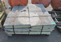 11x Brick Slabs With Underneath Foam - W600 x D600 x H120mm