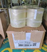 3M Transparent PVC Packaging 6x 66M Roll Per Pack 4 Per Box