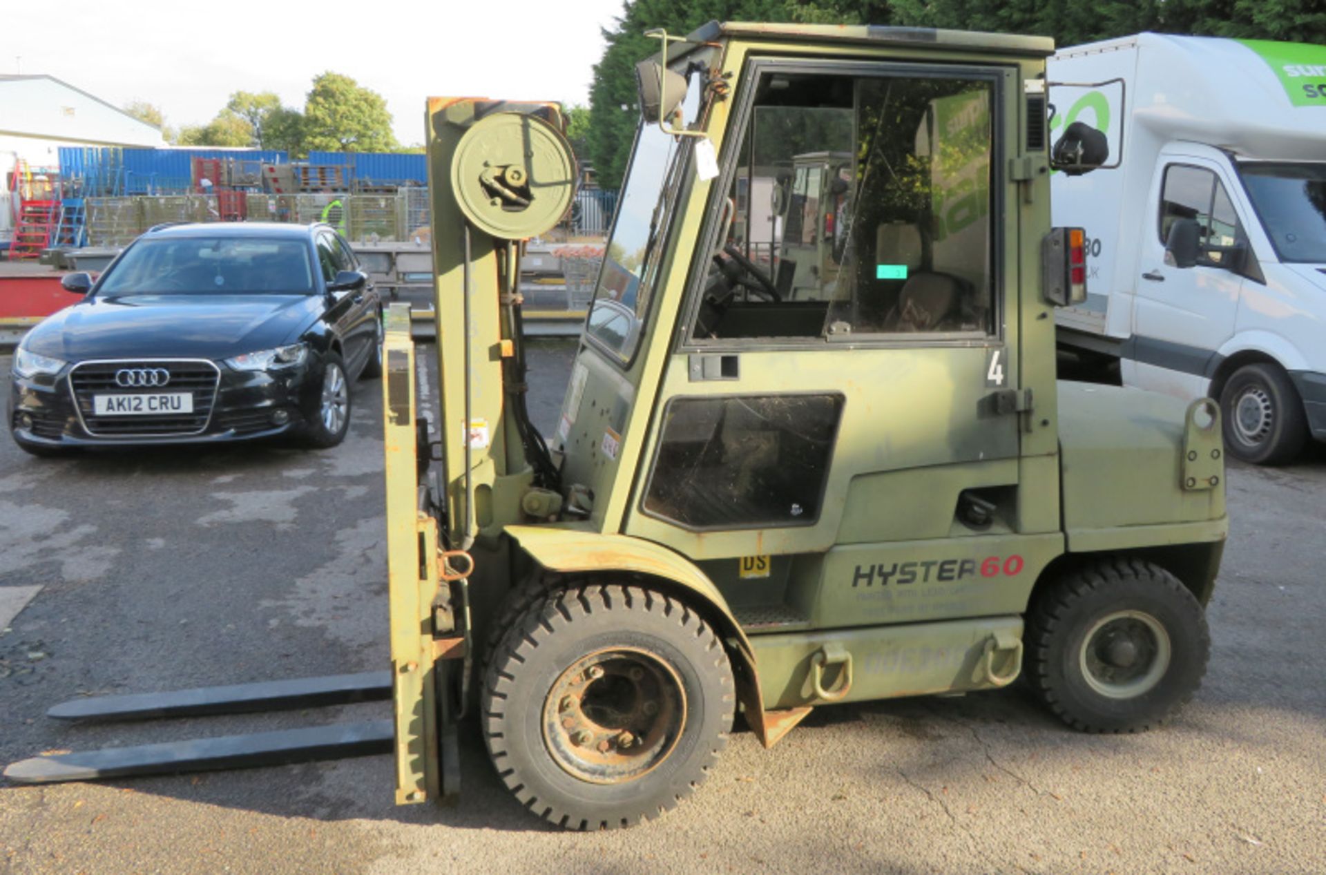 Hyster 60XM forklift - 445.30 hours run - Capacity 6000lbs at 24 inch LC - serial H1776209 - Image 2 of 16