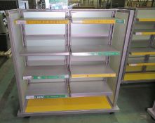 Large Mobile Shop Display Unit - L1480 x W690 x H1550mm