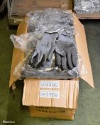 Latex Coated gloves black - size 10 - 120 pairs