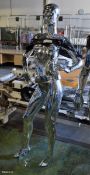 Chrome Effect Female shop clothes mannequin