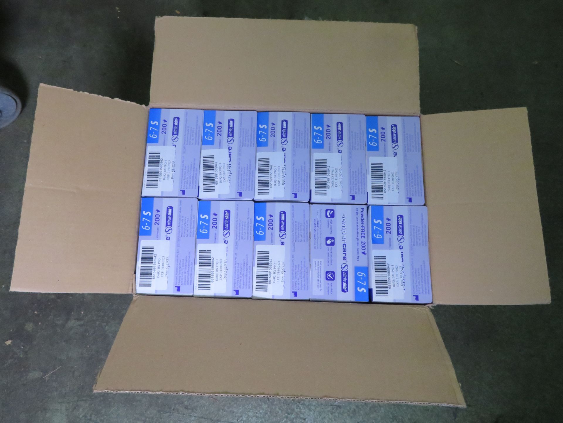 Sempercare Nitrile Skin Examination Gloves S6-7 200 Per Box - 10 boxes - Image 3 of 3